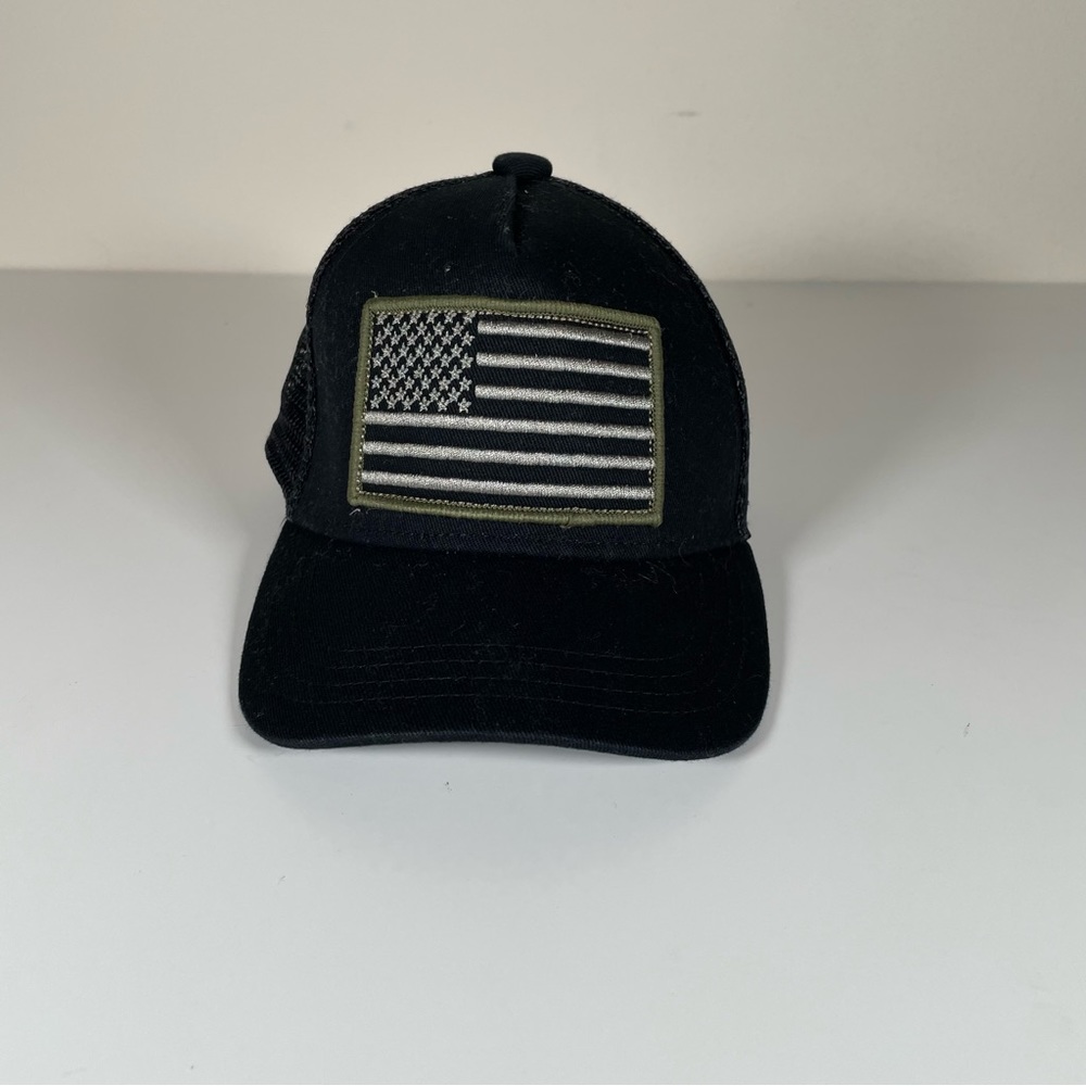 Knuckleheads USA Black Baby Boy Infant Trucker Hat Snap Back Style - XS EUC